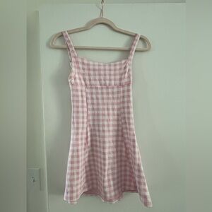 EUC Frankies Bikinis X Out From Under Valentina Gingham Mini Dress, size S